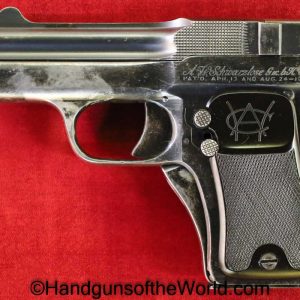 Schwarzlose, 1908, 7.65mm, Blow Forward, Model, German, Germany, Handgun, Pistol, C&R, Collectible, Pocket, 32, .32, acp, auto, 7.65, Hand gun