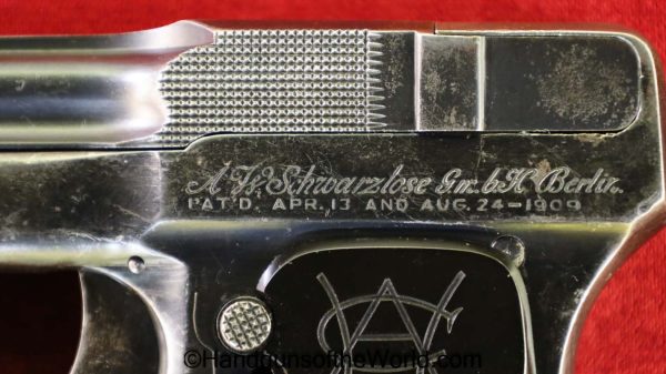Schwarzlose, 1908, 7.65mm, Blow Forward, Model, German, Germany, Handgun, Pistol, C&R, Collectible, Pocket, 32, .32, acp, auto, 7.65, Hand gun