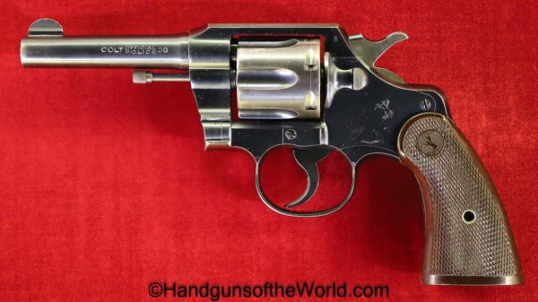 Colt, Official Police, .38 Special, US, Military, with Holster, 1943, Handgun, Revolver, C&R, Collectible, 38, .38, Special, WWII, WW2, Hand gun, Americana