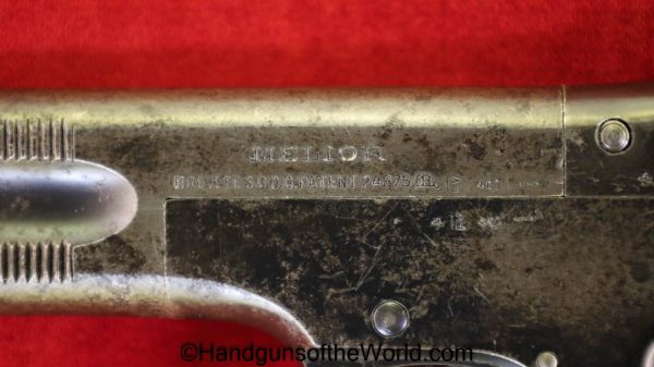 Melior, Old Model, 7.65mm, Belgian, Belgium, Handgun, Pistol, C&R, Collectible, Pocket, 7.65, 32, .32, acp, auto, Hand gun, 1907