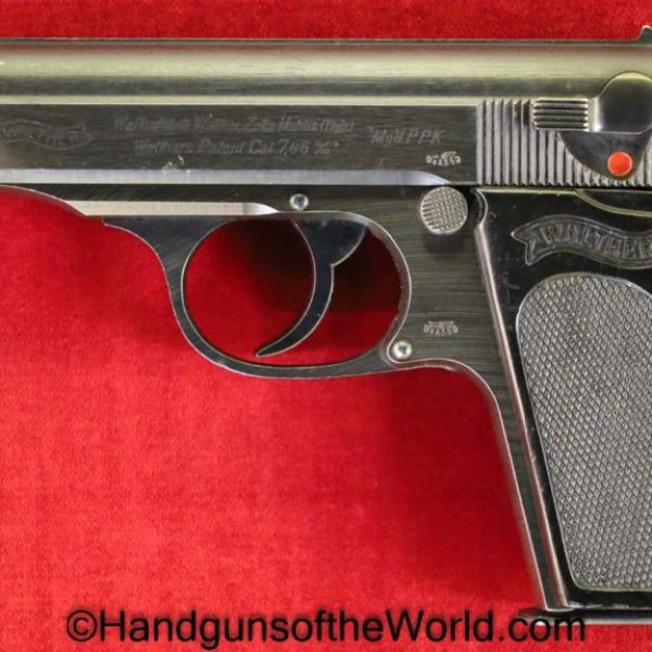 Walther, PPk, 7.65mm, German, WWII, Late-War, WW2, Germany, Handgun, Pistol, C&R, Collectible, Pocket, 7.65, 32, .32, acp, auto, Late War, Military, WaA359