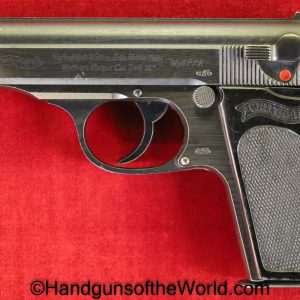 Walther, PPk, 7.65mm, German, WWII, Late-War, WW2, Germany, Handgun, Pistol, C&R, Collectible, Pocket, 7.65, 32, .32, acp, auto, Late War, Military, WaA359