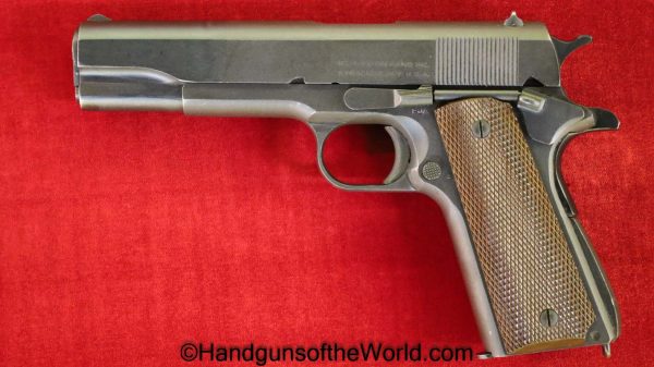 Colt, 1911A1, Remington Rand, .45acp, US, Army, Type II, Type 2, 45, .45, acp, auto, WWII, WW2, 1943, Handgun, Pistol, C&R, Collectible, American, USA