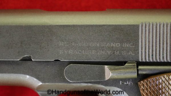 Colt, 1911A1, Remington Rand, .45acp, US, Army, Type II, Type 2, 45, .45, acp, auto, WWII, WW2, 1943, Handgun, Pistol, C&R, Collectible, American, USA