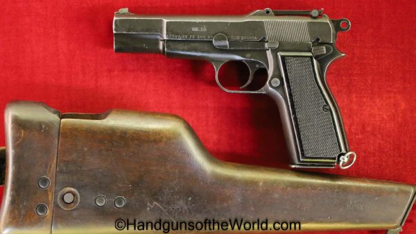 Inglis, MKI*, High Power, 9mm, Canadian, with Stock Rig, Stocked, with Stock, Canada, Handgun, Pistol, C&R, Collectible, BHP, Hi Power, Hi-Power, WWII, WW2