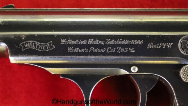 Walther, PPk, 7.65mm, RZM, Slide Legend, 1935, Handgun, Pistol, C&R, Collectible, German, Germany, Pocket, 32, .32, acp, auto, 7.65, NSDAP, WWII, WW2