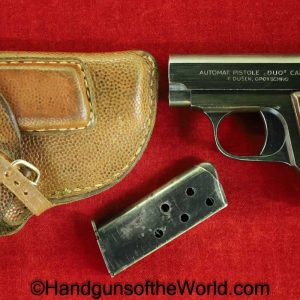 CZ, Duo, 6.35mm, Dated, 1944, Full Rig, Outstanding, Czech, Czechoslovakia, Handgun, Pistol, C&R, Collectible, WWII, WW2, German, VP, Vest Pocket, .25, 25