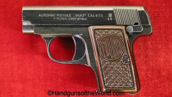 CZ, Duo, 6.35mm, Dated, 1944, Full Rig, Outstanding, Czech, Czechoslovakia, Handgun, Pistol, C&R, Collectible, WWII, WW2, German, VP, Vest Pocket, .25, 25