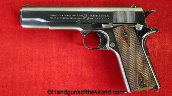 Colt, Government Model, 1911, .45 acp, 1920, Outstanding, Handgun, Pistol, C&R, Collectible, 45, .45, acp, auto, Americana, America, USA, US, American