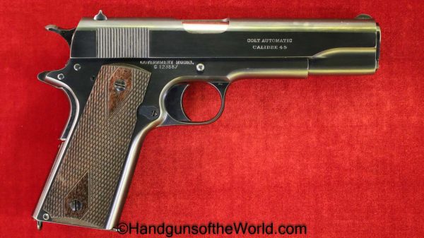 Colt, Government Model, 1911, .45 acp, 1920, Outstanding, Handgun, Pistol, C&R, Collectible, 45, .45, acp, auto, Americana, America, USA, US, American