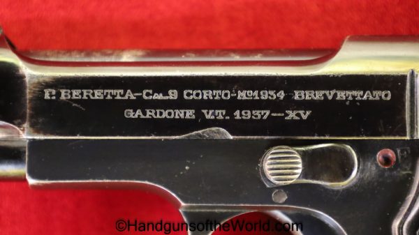Beretta,1934, .380, Italian, Military, with Holster, RE, 1937, Handgun, Pistol, C&R, Collectible, 380, acp, auto, Italy, WWII, WW2, Hand gun, Pocket