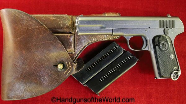 Husqvarna, 1907, 9mm, Swedish, Military, Full Rig, Sweden, Handgun, Pistol, C&R, Collectible, Browning, Long, with Holster, Holster, Model, Hand gun