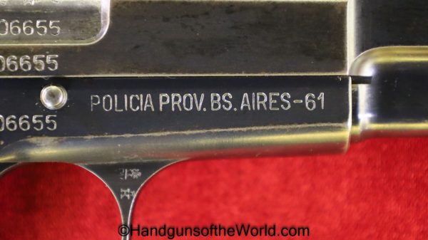 FN, Browning, Hi-Power, 9mm, Argentine Contract, Buenos Aires, Police, with Box, Boxed, Argentine, Argentina, Contract, High Power, 1961, Belgian, Belgium