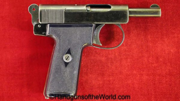 Webley & Scott, 1908, 7.65mm, Webley, Model, British, English, Pocket, Handgun, Pistol, C&R, Collectible, 7.65, 32, .32, acp, auto, Hand gun