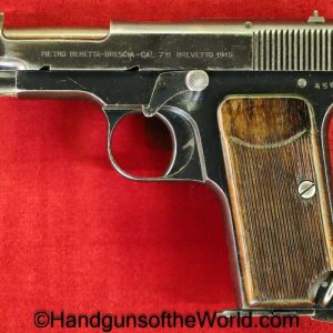 Beretta, 1915, 7.65mm, Italy, Italian, Handgun, Pistol, C&R, Collectible, Pocket, 7.65, 32, .32, acp, auto, Model, WWI, WW1, Hand gun, Vintage, Old