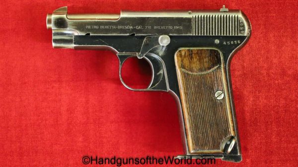 Beretta, 1915, 7.65mm, Italy, Italian, Handgun, Pistol, C&R, Collectible, Pocket, 7.65, 32, .32, acp, auto, Model, WWI, WW1, Hand gun, Vintage, Old