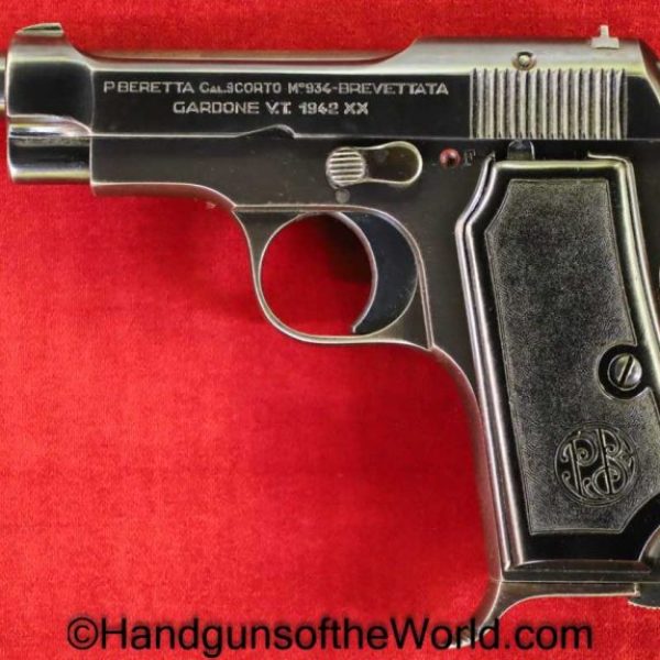 Beretta, 1934, .380, Italian, Military, Dated, 1942, Italy, WWII, WW2, Handgun, Pistol, C&R, Collectible, 380, acp, auto, Pocket, Hand gun, RE, Model