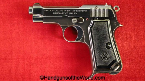 Beretta, 1934, .380, Italian, Military, Dated, 1942, Italy, WWII, WW2, Handgun, Pistol, C&R, Collectible, 380, acp, auto, Pocket, Hand gun, RE, Model