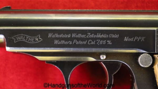 Walther, PPk, 7.65mm, Pre-War, Commercial, Superb, 1938, German, Germany, Handgun, Pistol, C&R, Collectible, 7.65, 32, .32, acp, auto, Pocket, Pre War