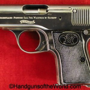 Walther, Model 3, 7.65mm, German, Germany, Handgun, Pistol, C&R, Collectible, Pocket, 7.65, 32, .32, acp, auto, Model III, Model, 3, III, Hand gun