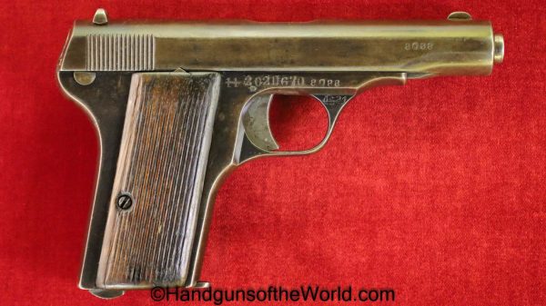Praga, Model 1919, 7.65mm, Czech, Military, Czechoslovakia, Handgun, Pistol, C&R, Collectible, 1919, 1921, 32, .32, acp, auto, Pocket, 7.65, Unit Marked
