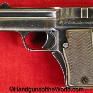 Schwarzlose, 1908, 7.65mm, Blow Forward, 32, .32, acp, auto, 7.65, German, Germany, Handgun, Pistol, C&R, Collectible, Model, Unusual, Blow, Forward