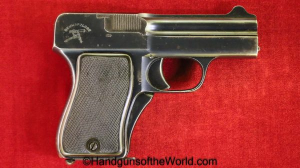 Schwarzlose, 1908, 7.65mm, Blow Forward, 32, .32, acp, auto, 7.65, German, Germany, Handgun, Pistol, C&R, Collectible, Model, Unusual, Blow, Forward