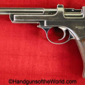 Steyr Mannlicher, Model 1901, 7.63mm, Austrian, Dated, 1902, Steyr, Mannlicher, 1901, Handgun, Pistol, C&R, Collectible, Austria, 7.63, Model, Hand gun