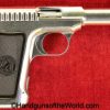 Savage, 1907, .380, Rare, Factory Nickel, Nickel, Handgun, Pistol, C&R, Collectible, 380, acp, auto, Pocket, Hand gun, American, Americana, America, USA