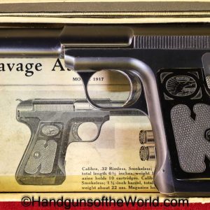 Savage, 1917, .380, with Box, Boxed, Handgun, Pistol, C&R, Collectible, Pocket, 380, acp, auto, Model, Americana, American, America, USA, Hand gun