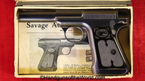 Savage, 1917, .380, with Box, Boxed, Handgun, Pistol, C&R, Collectible, Pocket, 380, acp, auto, Model, Americana, American, America, USA, Hand gun