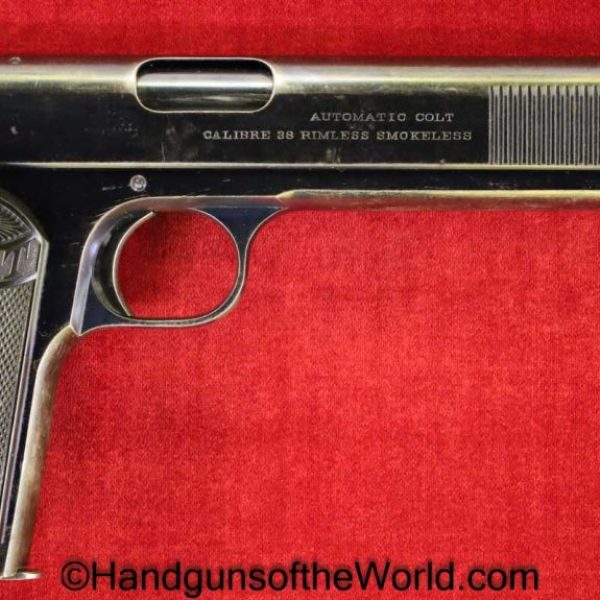 Colt, 1902, Sporting Model, .38, Forward Slide Serrations, 38, acp, auto, Model, Sporting, Handgun, Pistol, C&R, Collectible, Americana, American, America