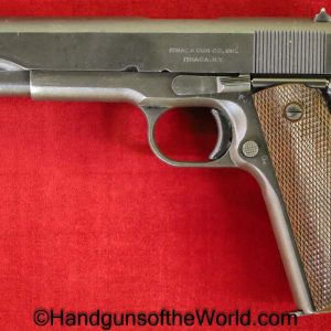 Ithaca, 1911A1, .45acp, US, 1943, Colt, 1911, 45, .45, acp, auto, Handgun, Pistol, C&R, Collectible, WWII, WW2, Hand gun, Americana, USA, American, America