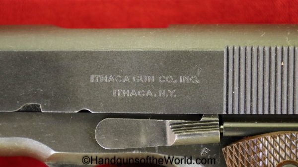 Ithaca, 1911A1, .45acp, US, 1943, Colt, 1911, 45, .45, acp, auto, Handgun, Pistol, C&R, Collectible, WWII, WW2, Hand gun, Americana, USA, American, America