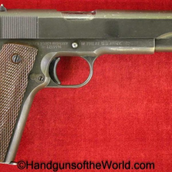 Ithaca, 1911A1, .45acp, US, 1943, Colt, 1911, 45, .45, acp, auto, Handgun, Pistol, C&R, Collectible, WWII, WW2, Hand gun, Americana, USA, American, America
