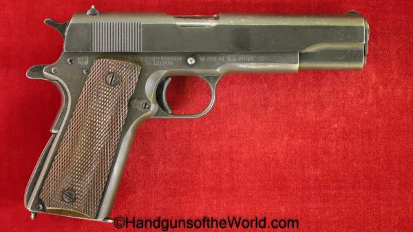 Ithaca, 1911A1, .45acp, US, 1943, Colt, 1911, 45, .45, acp, auto, Handgun, Pistol, C&R, Collectible, WWII, WW2, Hand gun, Americana, USA, American, America