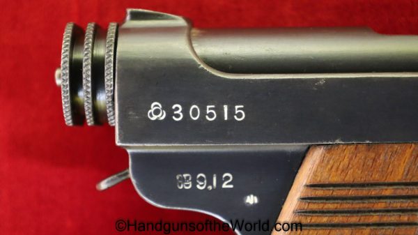 Nambu, Type 14, 9.12, Date, 8mm, December, 1934, Handgun, Pistol, C&R, Collectible, Japan, Japanese, WWII, WW2, Type, 14, Hand gun, Vintage, Old