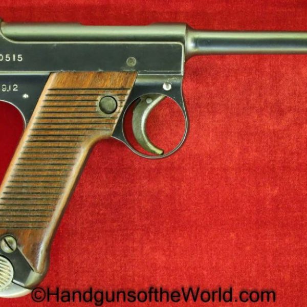 Nambu, Type 14, 9.12, Date, 8mm, December, 1934, Handgun, Pistol, C&R, Collectible, Japan, Japanese, WWII, WW2, Type, 14, Hand gun, Vintage, Old
