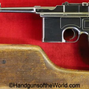 Mauser, C96, 1896, Broomhandle, 7.63mm, French Gendarme, with Stock, French, German, Germany, Bolo, Handgun, Pistol, C&R, Collectible, Stocked, 7.63