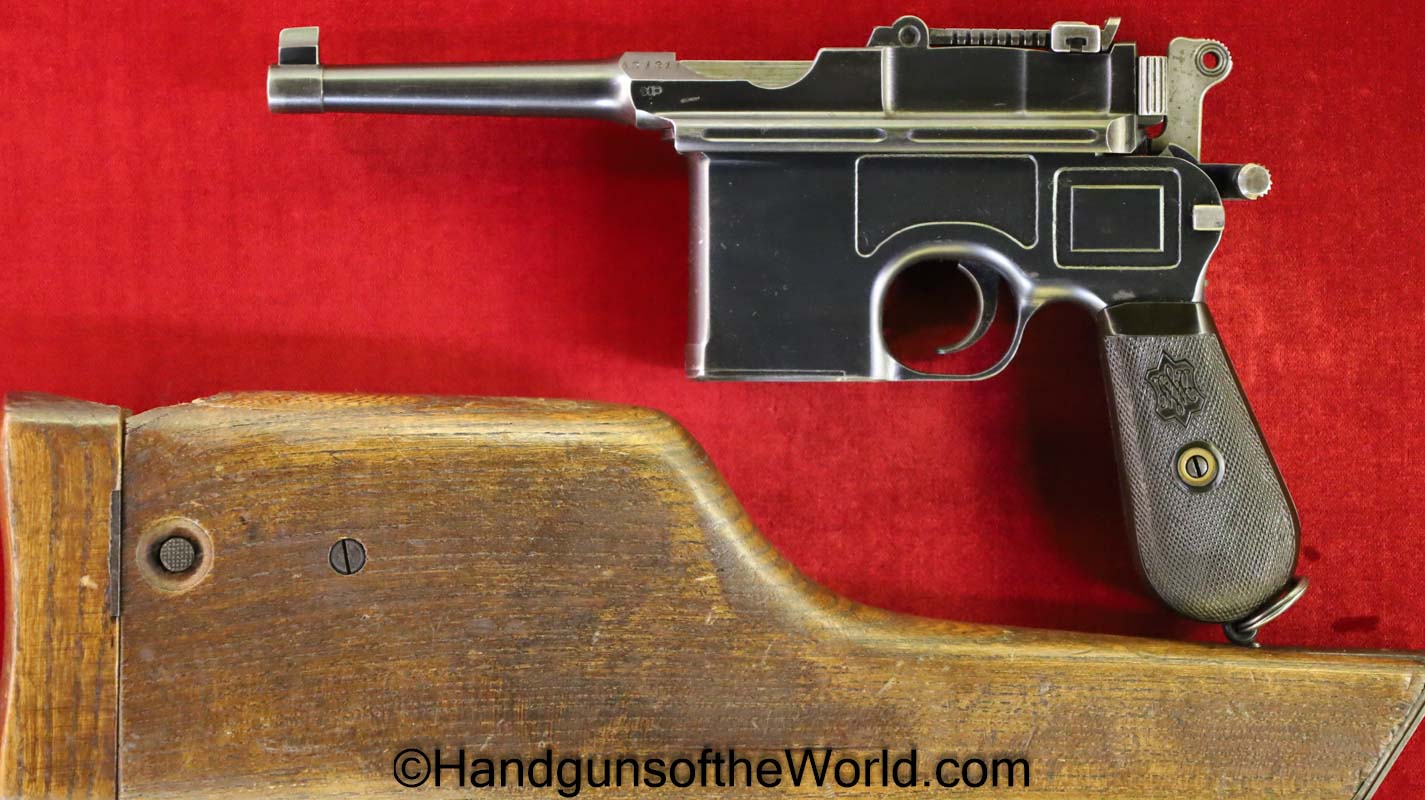 Mauser, C96, 1896, Broomhandle, 7.63mm, French Gendarme, with Stock, French, German, Germany, Bolo, Handgun, Pistol, C&R, Collectible, Stocked, 7.63
