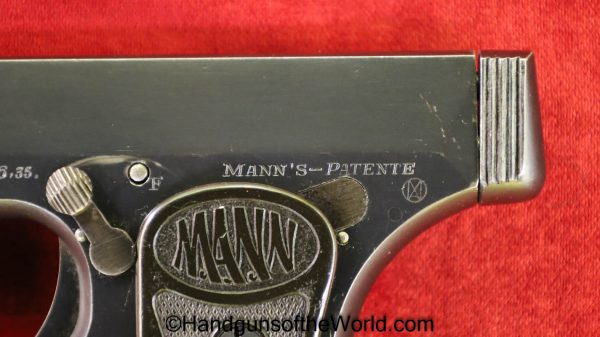 Mann, WT 1921, 6.35mm, Tiny, Vest Pocket, Pistol, Handgun, VP, C&R, Collectible, German, Germany, 1921, WT, WT-1921, 6.35, 25, .25, acp, auto, Hand gun