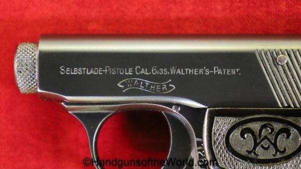 Walther, Model 5, 6.35mm, Late Variation, Model, 5, V, Handgun, Pistol, C&R, Collectible, 6.35, 25, .25, acp, auto, VP, Vest Pocket, German, Germany