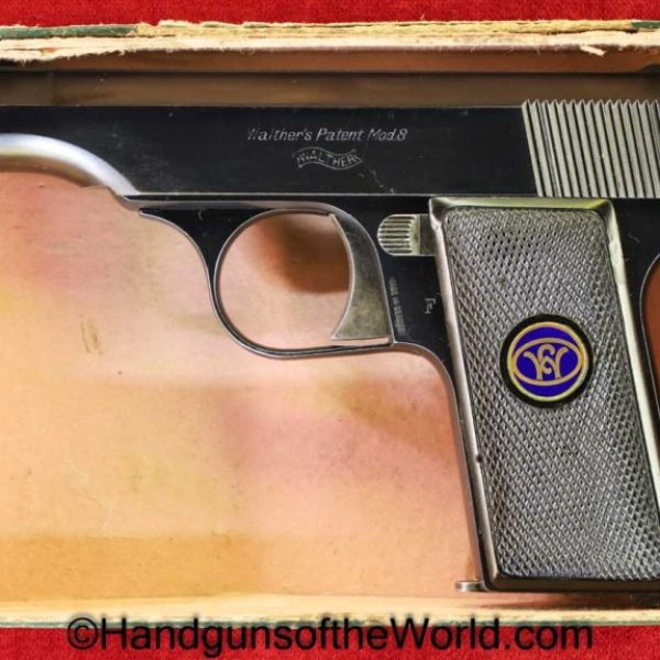Walther, Model 8, 6.35mm, 1st, Variation, with Box, Boxed, First, Variant, German, Germany, Handgun, Pistol, C&R, Collectible, VP, Vest Pocket, 25, .25, acp