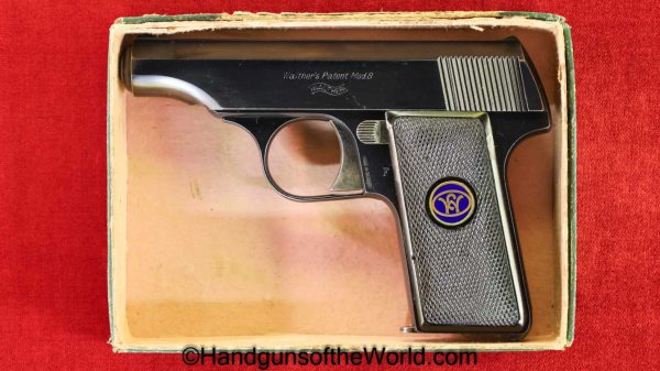 Walther, Model 8, 6.35mm, 1st, Variation, with Box, Boxed, First, Variant, German, Germany, Handgun, Pistol, C&R, Collectible, VP, Vest Pocket, 25, .25, acp