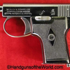 Webley, 1907, 6.35mm, Late Pattern, 1920, Late, Model, 6.35, 25, .25, acp, auto, Handgun, Pistol, C&R, Collectible, VP, Vest Pocket, British, English