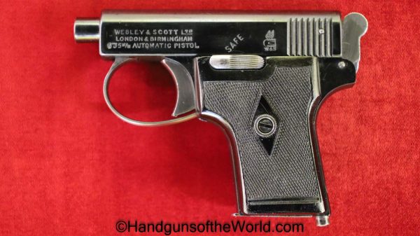 Webley, 1907, 6.35mm, Late Pattern, 1920, Late, Model, 6.35, 25, .25, acp, auto, Handgun, Pistol, C&R, Collectible, VP, Vest Pocket, British, English