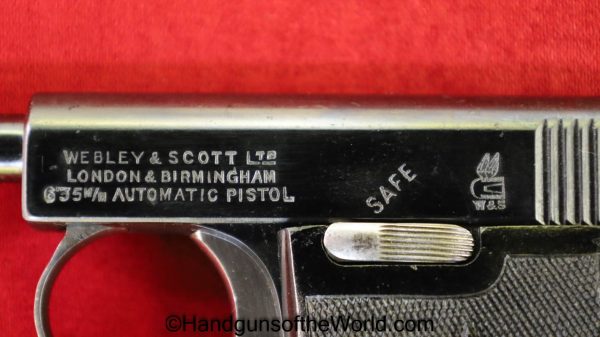 Webley, 1907, 6.35mm, Late Pattern, 1920, Late, Model, 6.35, 25, .25, acp, auto, Handgun, Pistol, C&R, Collectible, VP, Vest Pocket, British, English