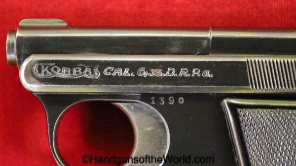 Kobra, Vest Pocket, 6.35mm, with Holster, German, Germany, Handgun, Pistol, C&R, Collectible, VP, Vest Pocket, 6.35, 25, .25, acp, auto, Hand gun