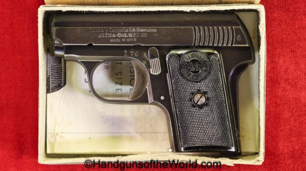 Astra, 200, 6.35mm, 2nd Variation, with Box, Boxed, Handgun, Pistol, C&R, Collectible, VP, Vest Pocket, 6.35, 25, .25, acp, auto, Second, 2nd, Variant