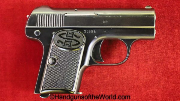Haenel Schmeisser, Model 1, 6.35mm, Mint, in Box, Boxed, German, Germany, Handgun, Pistol, C&R, Collectible, VP, Vest Pocket, Model I, 6.35, 25, .25, acp